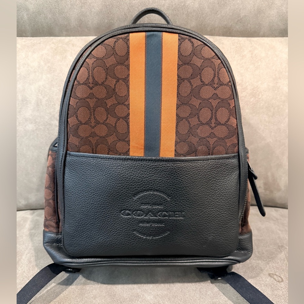 Coach Brown and Black Backpack